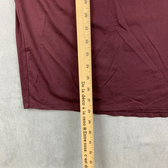 Lululemon Mens Shirt XL Relaxed Burgundy Red Crewneck Fundamental Pocket Tee - Picture 4 of 6